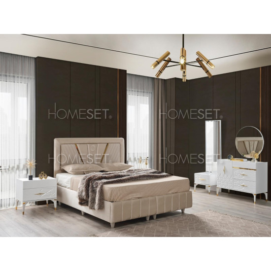 Homeset MDF Laleli Yatak Odası Takımı